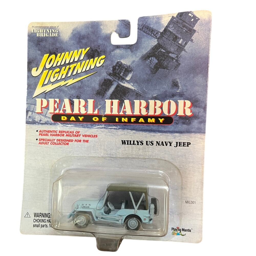 Johnny Lightning Pearl Harbor Willy US Navy Jeep new in packaging